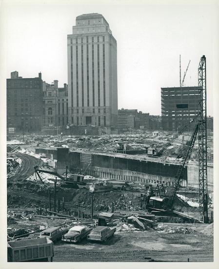 BostonPlans's tweet photo. Urban renewal meets #TBT. Government Center under construction. Lots of cool #URBoston pics: http://t.co/1zM3sgs7bO http://t.co/OIzm1HQnvC