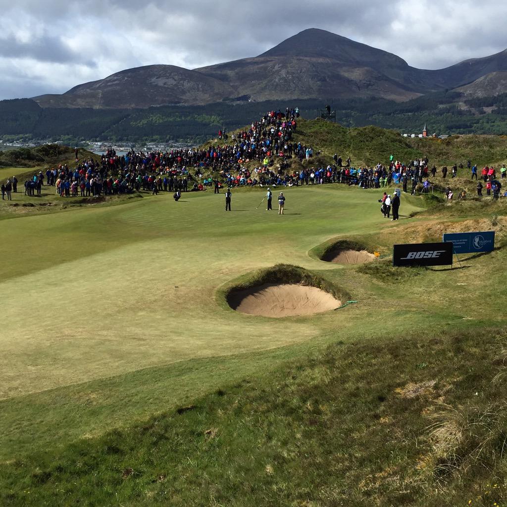 Great day at <a href="/IrishOpenGolf/">Irish Open Golf</a>, views not too shabby either!