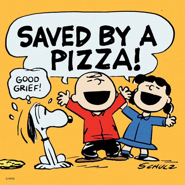 PEANUTS on Twitter &quot;Pizza makes everything better. 🍕 http//t.co