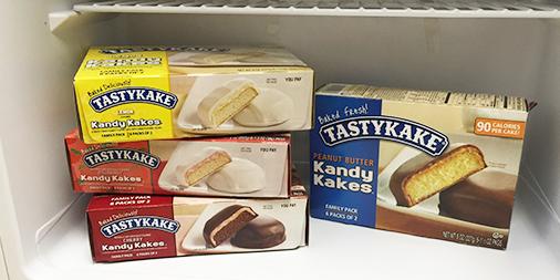 Tastykake's tweet image. When the weather warms up, cool down with Kandy Kakes in the freezer! #TastyTips