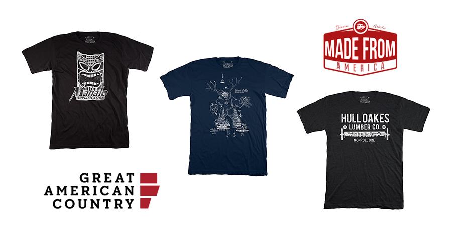 #tshirts from this weeks #madefromamerica on @gactv available over  <a href="/HorsesCutShop/">Horses Cut Shop</a> bit.ly/1Am2KHS #vintage