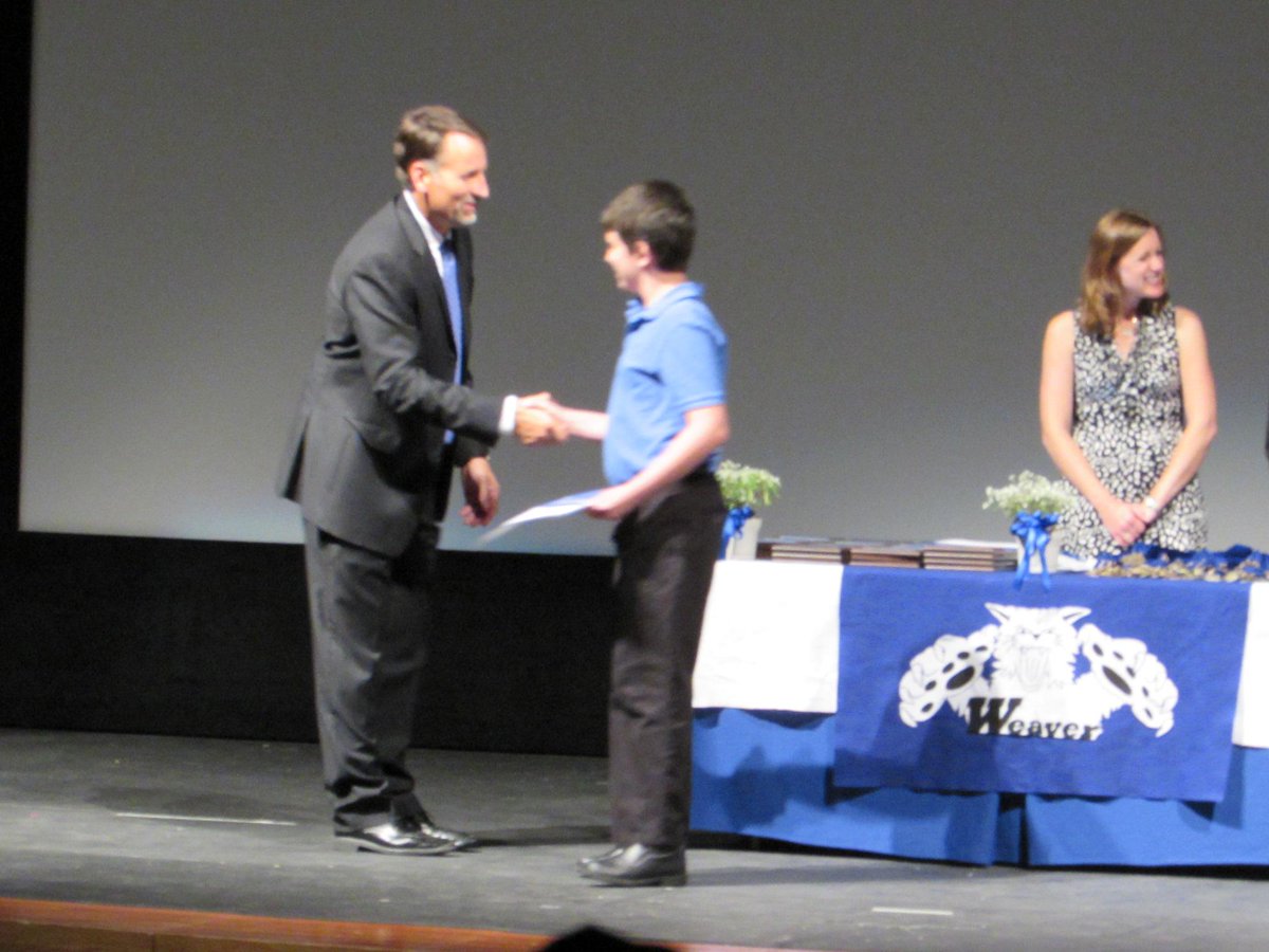 millert7's tweet photo. Very enjoyable Honors Night program! Weaver staff and teachers are the best! #wmshonors http://t.co/VipSjd7NVp