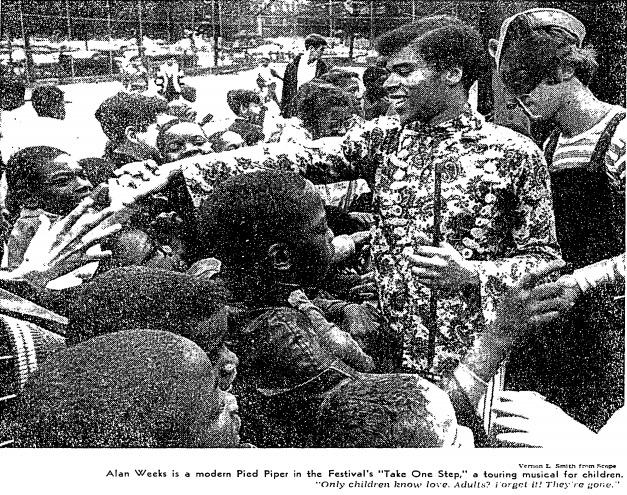 #tbt <a href="/nytimes/">The New York Times</a> Alan Weeks in "Take One Step," with the <a href="/PublicTheaterNY/">The Public Theater</a> Mobile Unit in 1968. tinyurl.com/stepup15