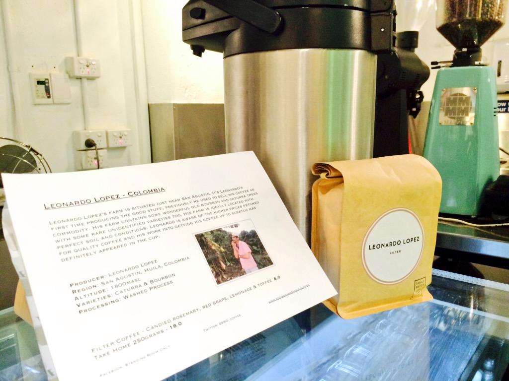 SROcoffee's tweet photo. It's Friday baby!!!!! Time to procrastinate your way through the day with delicious coffee, up first Leonardo Lopez.. http://t.co/7B5IjnAGUl