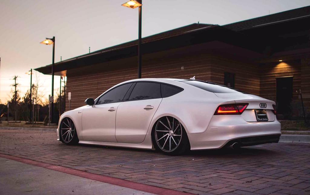 BigTimeWealth's tweet photo. Slammed Audi 😅 http://t.co/N6DKzm8Lpo