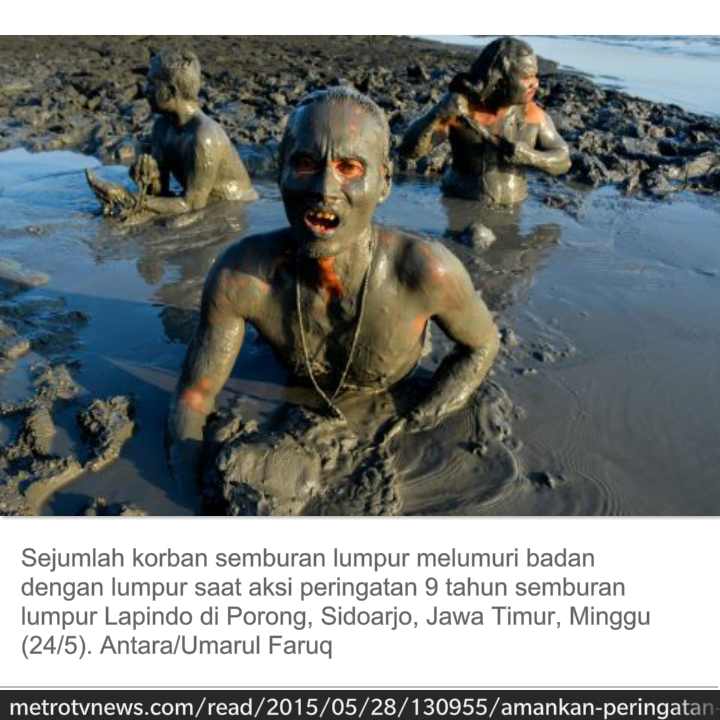 Peringatan 9 tahun lalu Lumpur Lapindo, Kita doakan selalu #9thLumpurLapindo