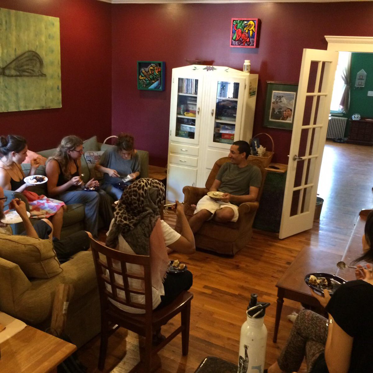 TFCtrains's tweet image. A birthday celebration for Daniel Hunter organized by International Orientation! #trainingforchange, #tfcsupert2015