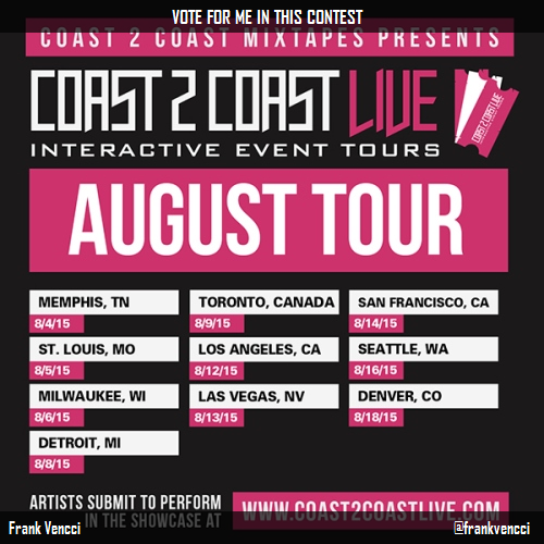 Vote for me to perform at #LA Edition 8/12/15! http://t.co/9kwYGNzmuN #Coast2Coast http://t.co/AZVmU<a href="/tag/la"class="tags">#LA</a><a href="/tag/coast2coast"class="tags"><span>#coast2coast</span></a>