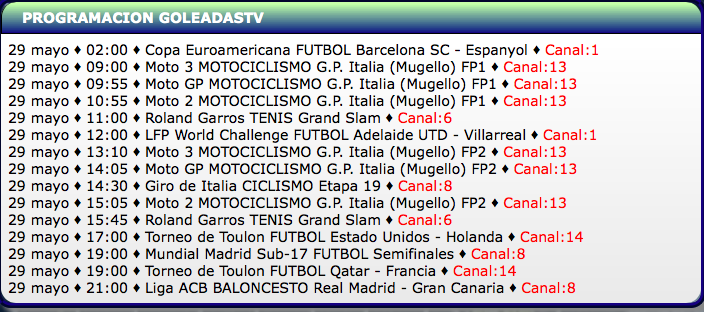 goleadastv's tweet photo. Sigue la programación deportiva en http://t.co/0sgXpoOu3E, con el Mundial de Motociclismo G.P. Italia. Os esperamos!! http://t.co/eBdySHSa7y