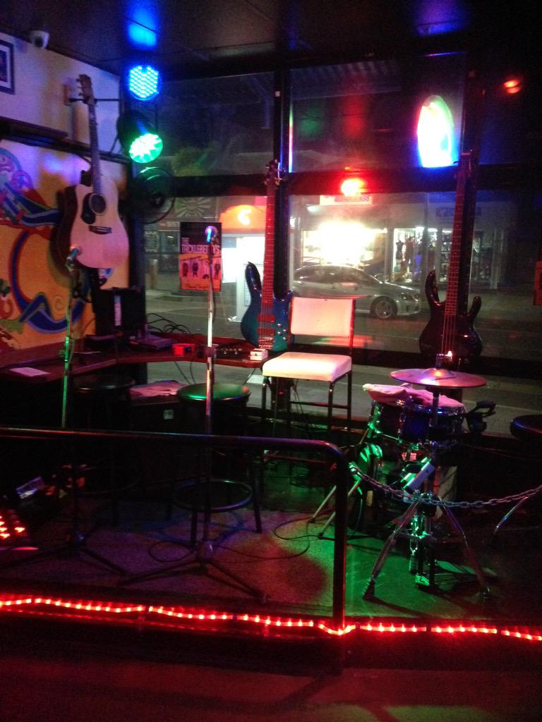 Last nights show, the set up was really tight but we rocked the place
