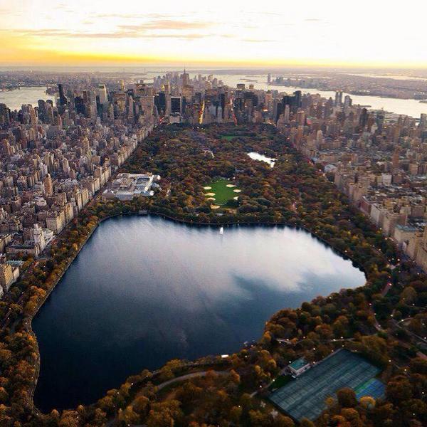 Aerial View of Central Park, New York