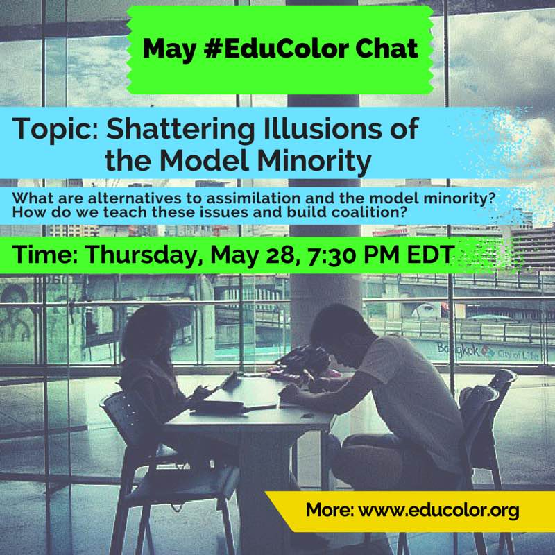 Ed2BeFree's tweet image. Jumping into tonight&apos;s #educolor chat on the #modelminoritymyth I&apos;m gonna lurk a bit to learn from friends