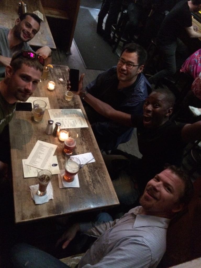DevopsEngineers's tweet photo. @bossjones @devopsko @while1eq1 @CodeAndBiscuits @elietoubiana #Meetup #DevOps #NYC http://t.co/SiV2o8xR7T http://t.co/tJJq9wkrL9