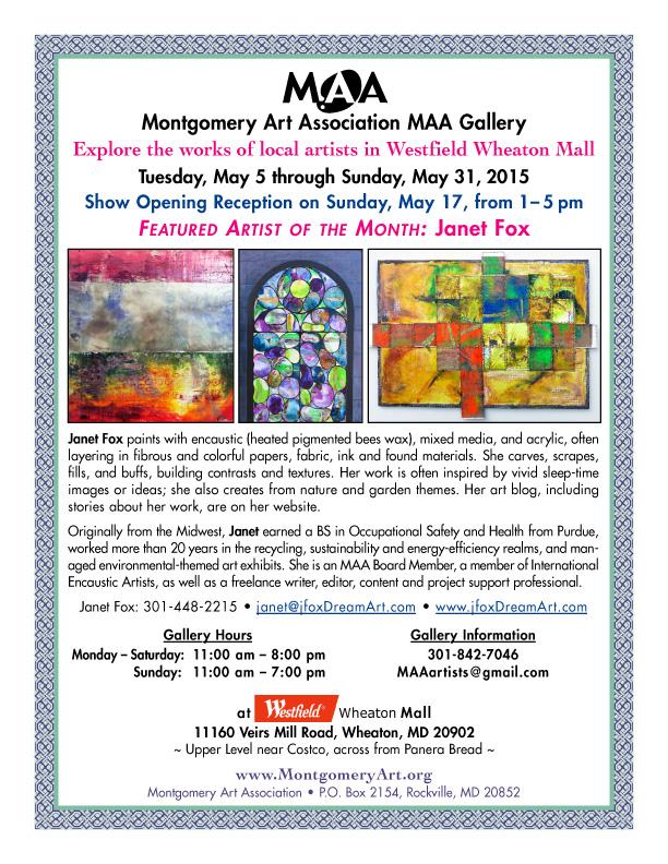 MontArtAssoc's tweet photo. Our @WestfieldWHE #Gallery is NOT CLOSING! Our lease extended for at least thru June. May exhibit runs thru May 31. http://t.co/VB96DfpsZd