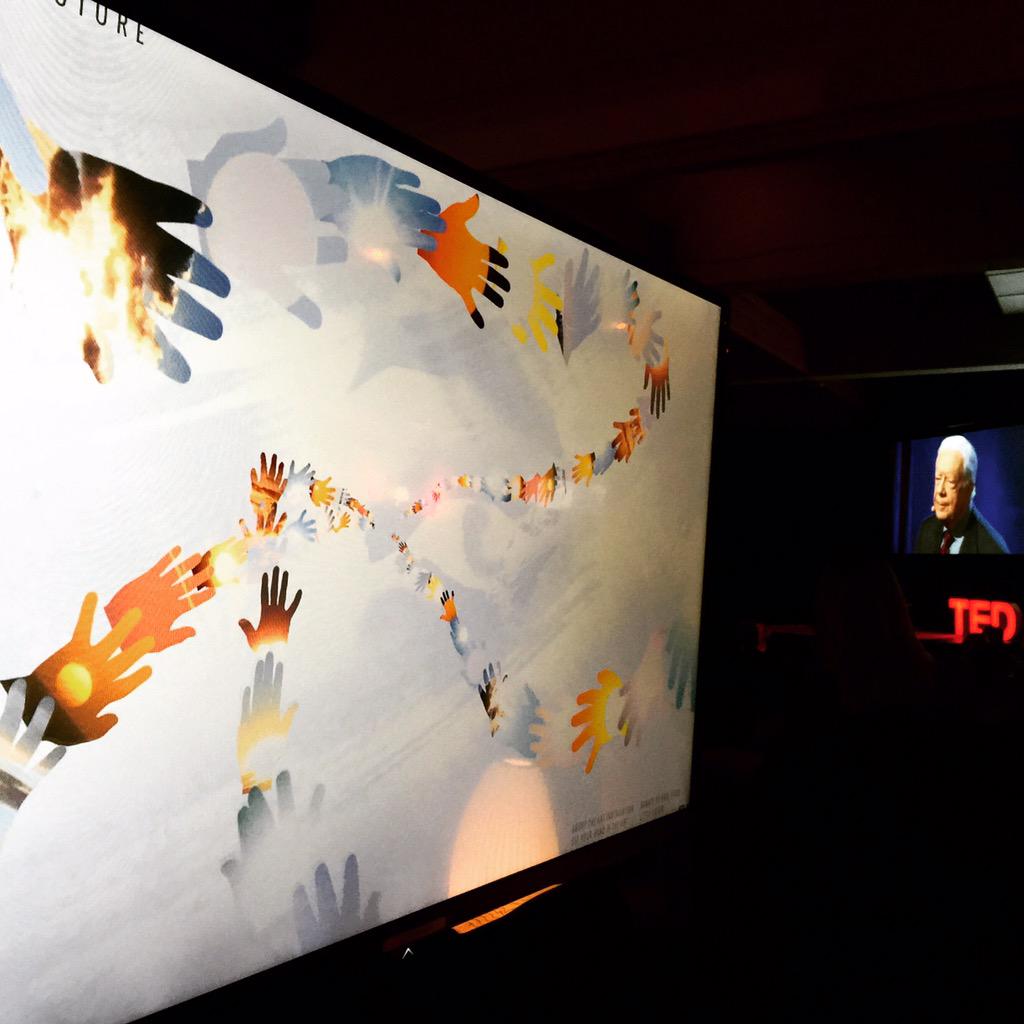 DrueKataoka's tweet photo. @TEDWomen right now with #PresidentJimmyCarter #incredible talk #TouchOurFuture #TED #TEDWomen #jimmycarter #HeForShe http://t.co/97Y5uuIJQG