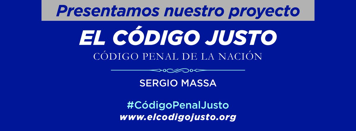 ProfConMASSA's tweet photo. Ya podés leer y descargar el #CodigoPenalJusto
Presentado por @SergioMassa en http://t.co/itsV9mI3E7 http://t.co/viJ6dwffeq
@LicSantillan +A