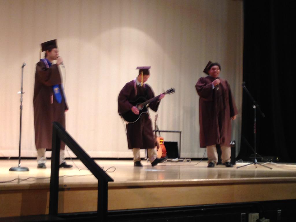 ASmithDHSMusic's tweet photo. Beatles, Fallout Boy, and Green Day covers for farewell performances at Senior Awards. Awesome! http://t.co/5UQcdVk5cd