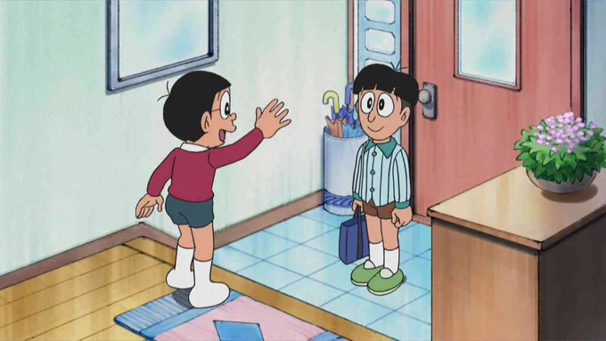 【アニメ情報】今夜７時は『ドラえもん』！  のび太のクラスに転校生・多目（ため）くんがやって来た！自分よりテストの点が悪く、足も遅いとわかったのび太はつい調子に乗ってしまい… #ドラえもん 