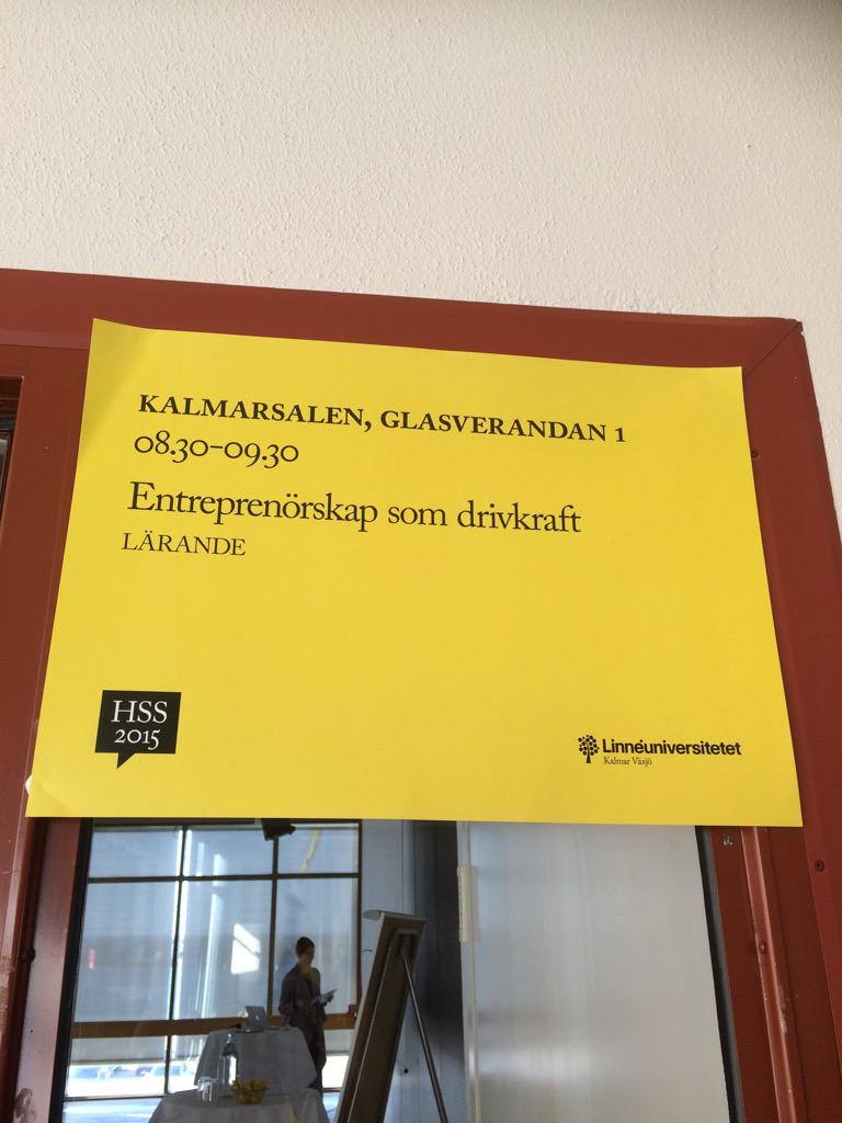 Ni missar väl inte att lyssna till vad Drivhuset gör för att skapa entreprenörskraft bland studenter #HSS15