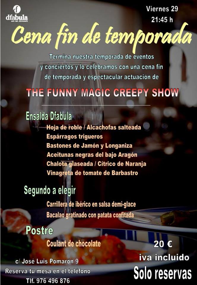 FundacionDfa's tweet photo. Hoy viernes, fiesta en #DFAbula.Música en vivo desde las 17:00 #EntradaLibre y #Cena con #espectáculo previa reserva http://t.co/qPoEJiWyZI