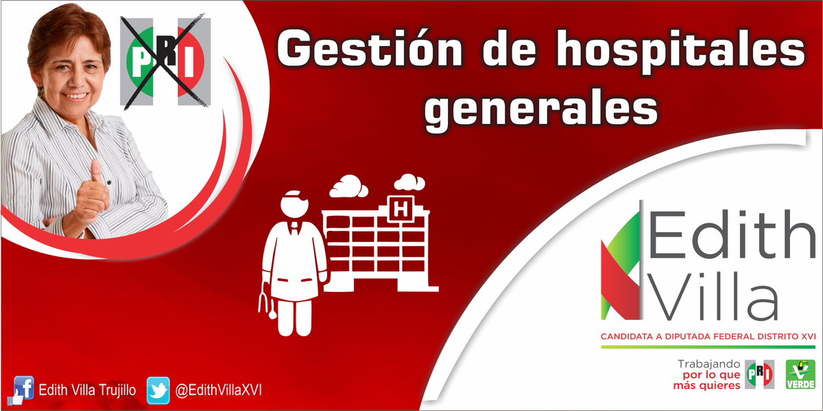 EdithVillaT's tweet photo. Gestionaré recursos para la construcción de Hospitales y solucionar una necesidad urgente en el #DistritoXVI #PRI http://t.co/qO0BkoB40p