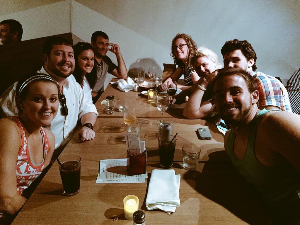 ProfSSI's tweet photo. Another great dinner with awesome colleagues and students! #TheDiego #UIndyEXSC http://t.co/V8zq8geUJs