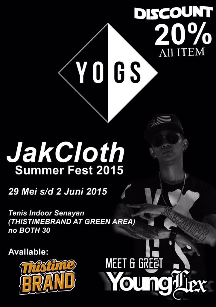 Sampai ketemu di JackCloth ya di booth nya <a href="/thistimebrand/">THISTIMEBRAND</a> gue di situ dari jam 1 ya, indor kok jadi adem