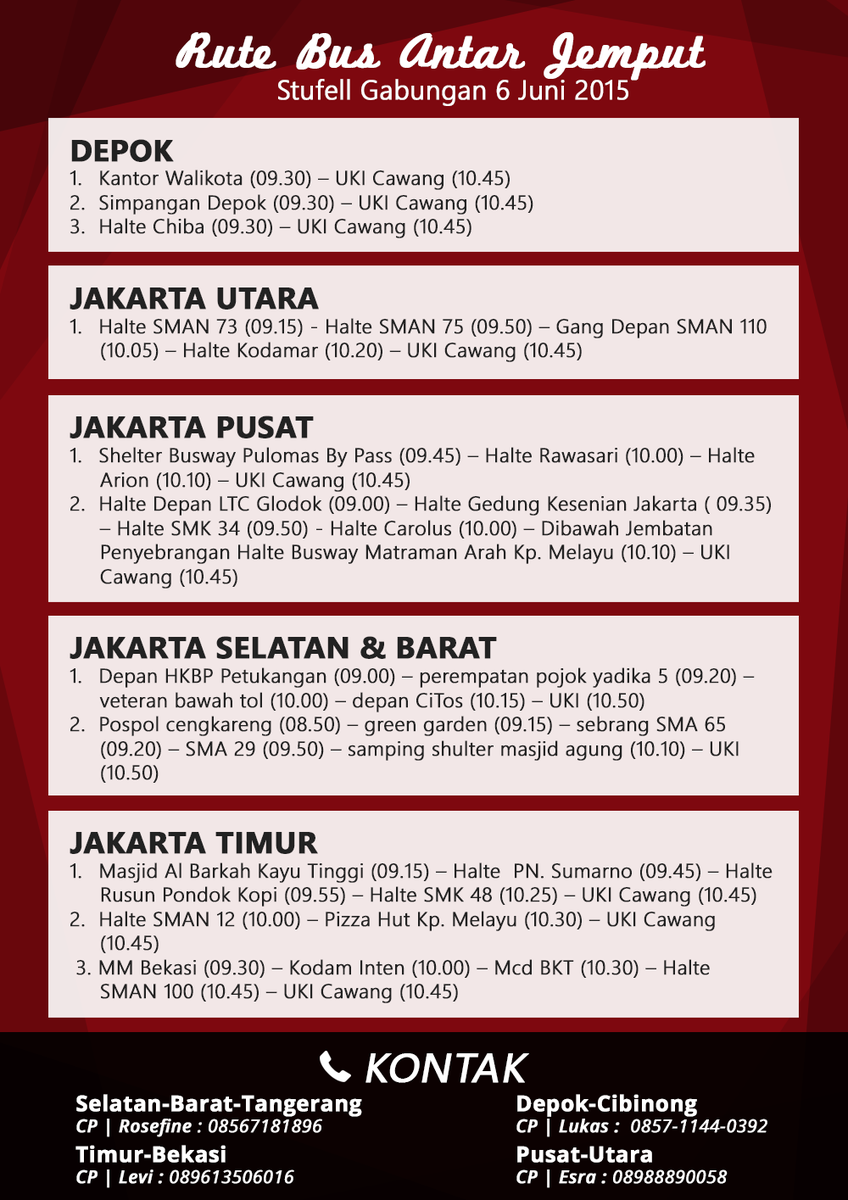 pskjaktim's tweet photo. yuk guys dtg STUDENT FELLOWSHIP gabungan jakarta&amp;depok. ada rute bus antar jemput dan makan siang :D @rohkris_61jkt http://t.co/hjCOG8sfuo
