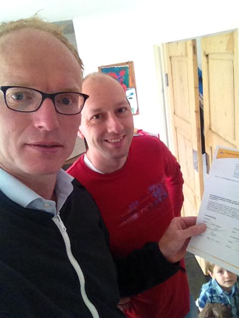 Aanvraag licentie ere en topdivisie voor <a href="/vvutrecht/">VV Utrecht</a> getekend samen met penningmeester Jos Schreurs #VVU