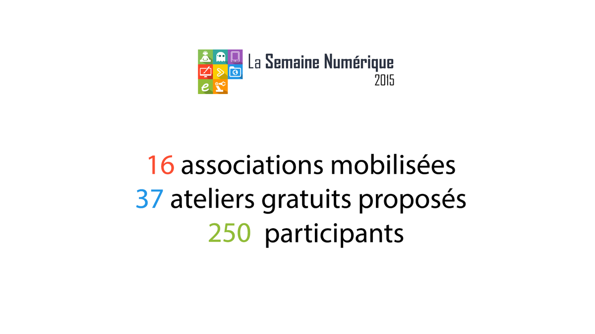 epnageca's tweet photo. Merci à tous les participants !
#lasemainenumerique http://t.co/eMSb0Qwtcx