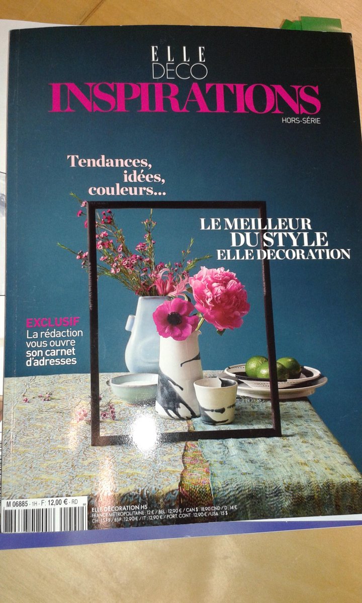 The latest from the fabulously talented team at ELLE Decoration France bring us INSPIRATIONS magazine #bookazine