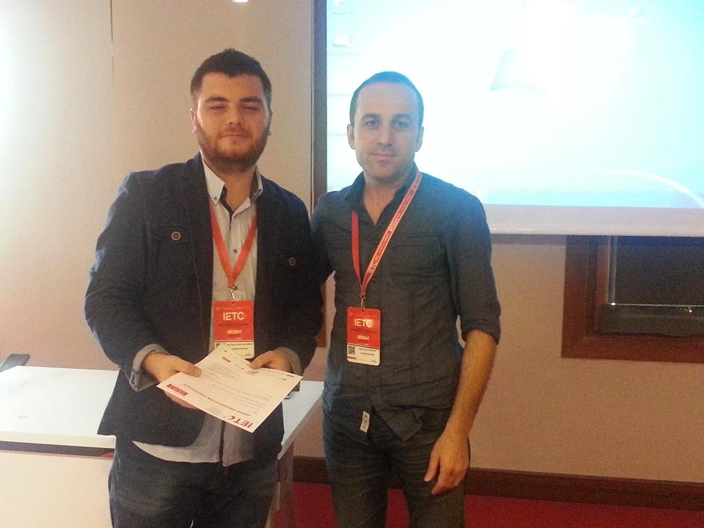 nodan_dmr's tweet photo. #ietc2015 @istanbuluniv Hasbi ASLAN, Hilal ÇOLAKOĞLU, Abdullah Yasin GÜNDÜZ http://t.co/MPoV2k0hEk