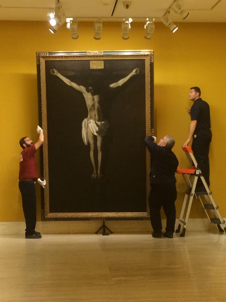 #ZurbaránThyssen Cristo muerto en la cruz del Museo de Bellas Artes de Asturias. Col. Pedro Masaveu ya en salas