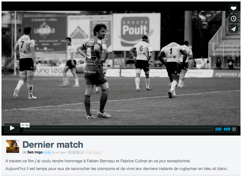 ColomiersRugby's tweet photo. Beau moment d'#Émotion avec cette #Vidéo réalisée par #SebInigo >> https://t.co/YXg211NqpT http://t.co/ddTlGANPgR
