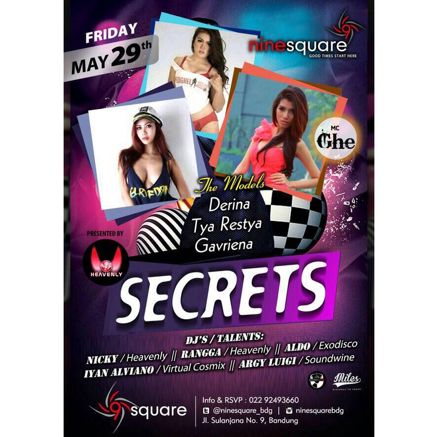Tonight <a href="/ninesquare_bdg/">NINE'SQUARE</a> "Secrets" w: <a href="/NickyHeavenly/">Nicky Heavenly</a> <a href="/ranggaaphrodite/">Rangga Aphrodite</a> <a href="/argy_luigi/">Argy luigi</a> <a href="/aldogookil/">ALDO G EXODISCO </a> <a href="/gavrienaa/">Gavriena Astaris</a>
