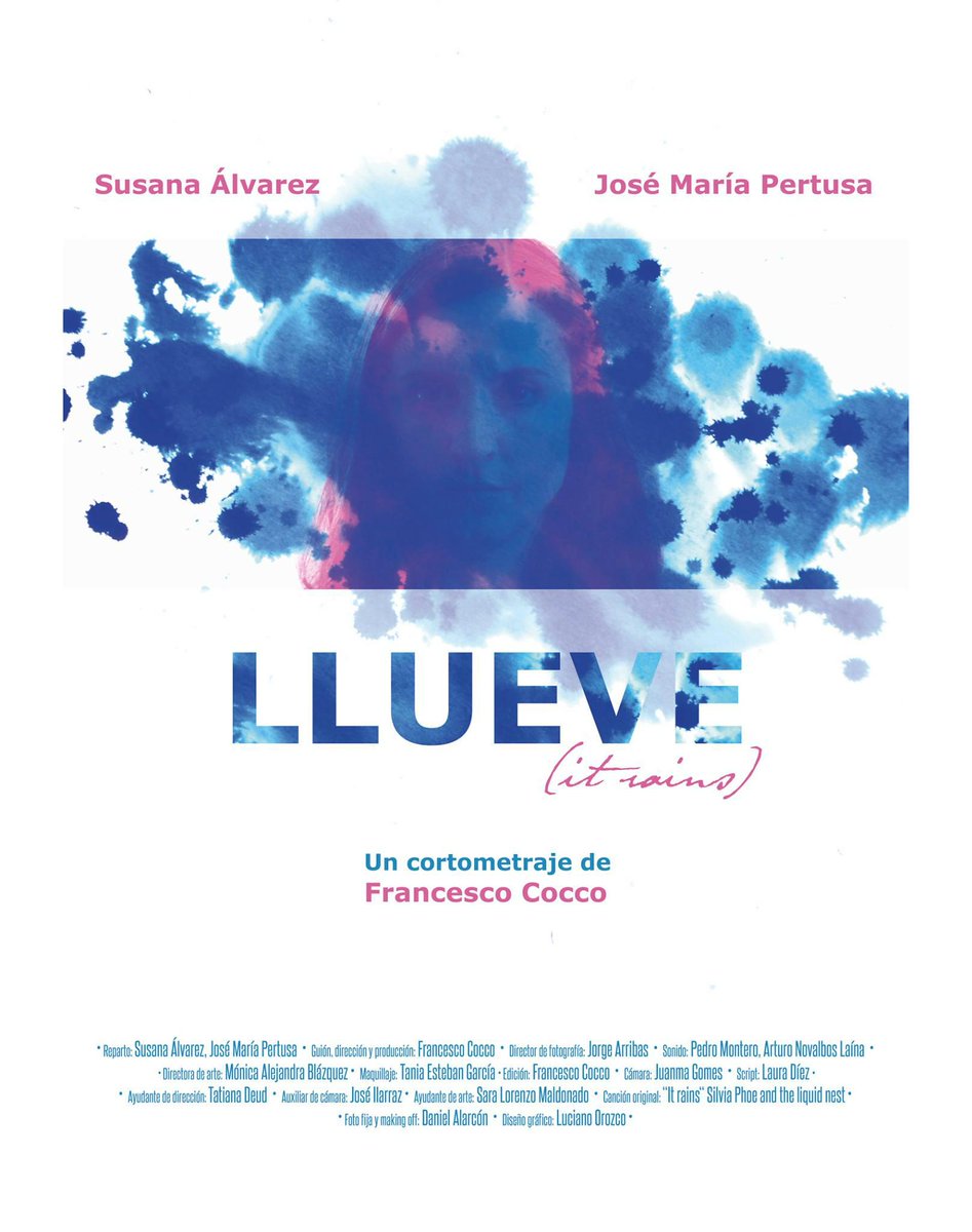 ElCoco_film's tweet photo. Nuestro cartel de Llueve (it rains) por mano del grande Luciano Orozco. Official poster of “Llueve (it rains)! http://t.co/5wGfyQEygM