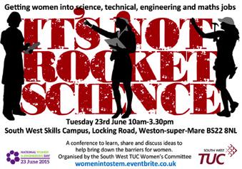 TUCSouthWest's tweet image. It’s not rocket science to break down the barriers for women so let’s get to it.