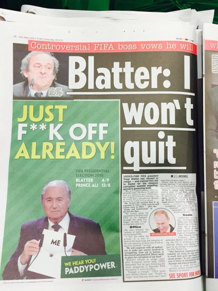 TNLdotcom's tweet photo. Take a bow Paddy Power http://t.co/e4u37qAfqR
