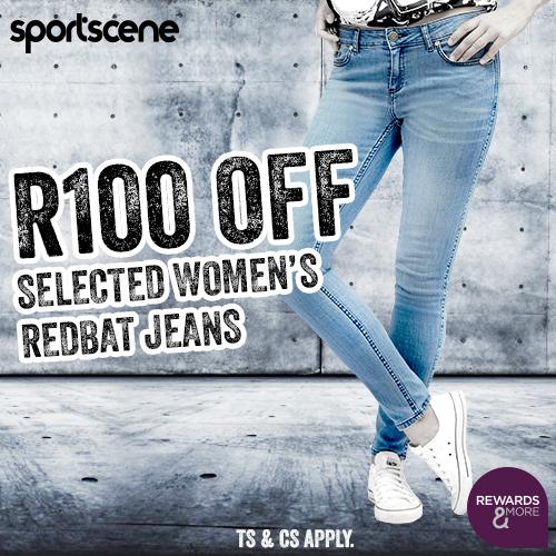 sportscene on X: Get R100 off selected women's Redbat jeans