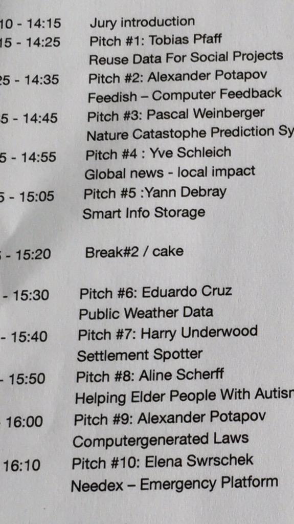 ColinSeebach's tweet photo. @FrauDoktor 10 Top-Ideas from brave #Datanauts - each of them worth spreading @TEDxRheinMain #TEDxRM #TEDx :) http://t.co/FymLxKV8IQ