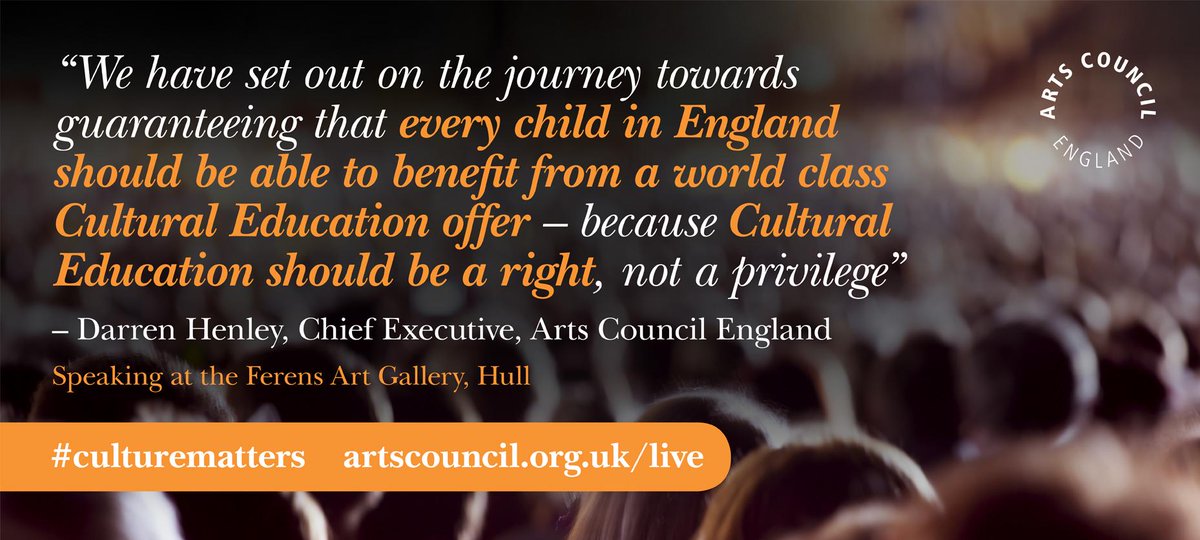 ace_national's tweet photo. Cultural education: a right, not a privilege. Watch @HENLEYDARREN's speech: http://t.co/u7W1XKUQkZ #culturematters http://t.co/MZU2c1j7WG