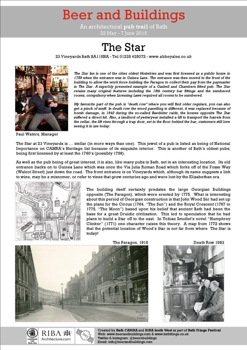 beernbuildings's tweet photo. @MuseumBathArch Beer &amp; Buildings RIBA/ CAMRA pub trail on now! get free trail maps at pubs and http://t.co/18B3kYGjUl http://t.co/QRmFEDW0qa