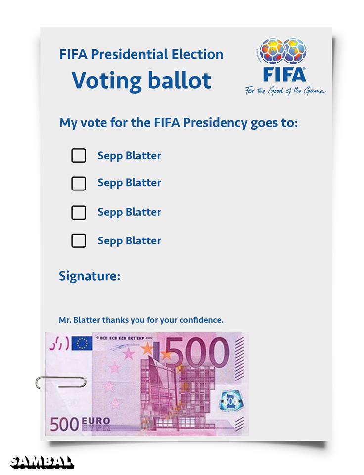 ChageNijn's tweet image. Ik ben ontzettend benieuwd of #Blatter herkozen wordt #FIFACongress