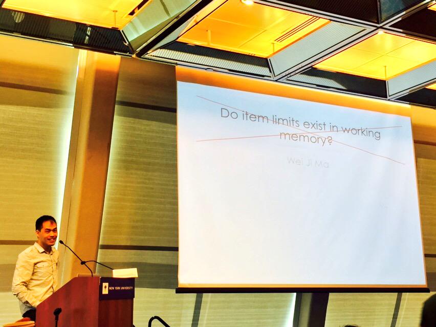 LeDouxScience's tweet image. Weiji Ma from @nyuniversity  is not going to talk about he was supposed to. Keep posted..... #AdvancesMemory