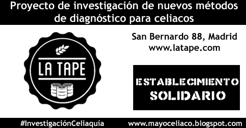 MayoCeliaco's tweet photo. Último finde de #mayoceliaco En el corazón de Malasaña, @LaTapeMadrid piensa en los celíacos con sus tapas y cervezas http://t.co/2XyGj18eJ2