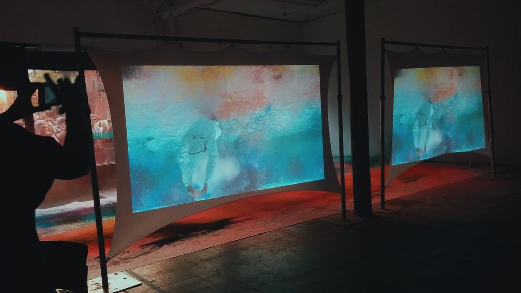 maralllo's tweet image. #DeepLab yesterday. Drones and paint