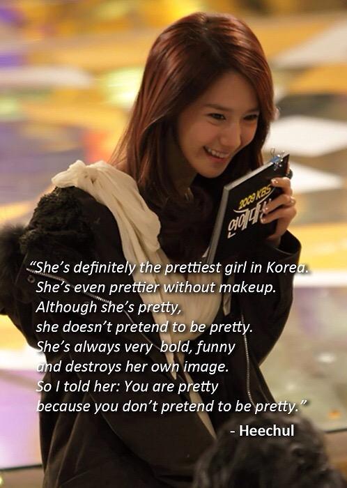 Happy birthday Im YoonA deer I hope yoi gained more weight this year HAHA. From heechul to YoonA 