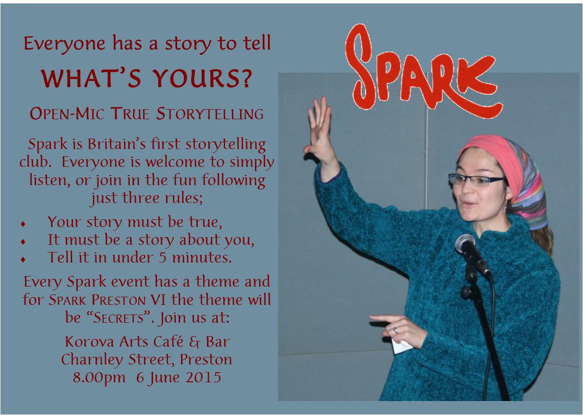 SparkPRE's tweet photo. Spark Preston VI flyer @northernfiona @gazcook @sparkBristol @sparkLDN 6 June, 8pm @KorovaArts http://t.co/7IBFt91kCM