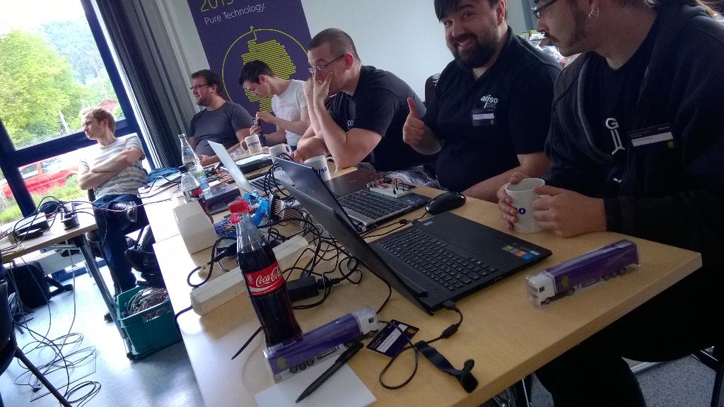 reichenseer's tweet photo. #IoTCamp Ulm. Let the hacking start😃 http://t.co/mRAJoihRs8