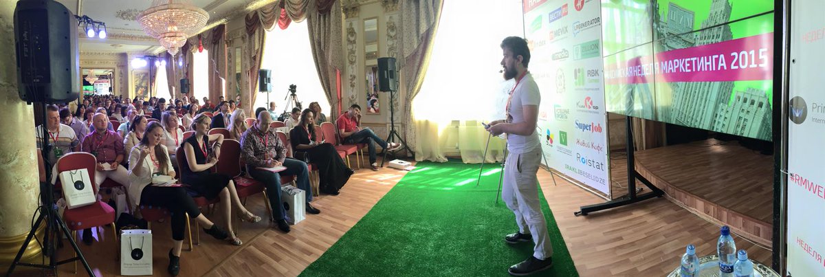 MediaguruAgency's tweet image. Анна Гусятникова на Российской неделе маркетинга 2015! 
#MediaGuru #rmweek2015